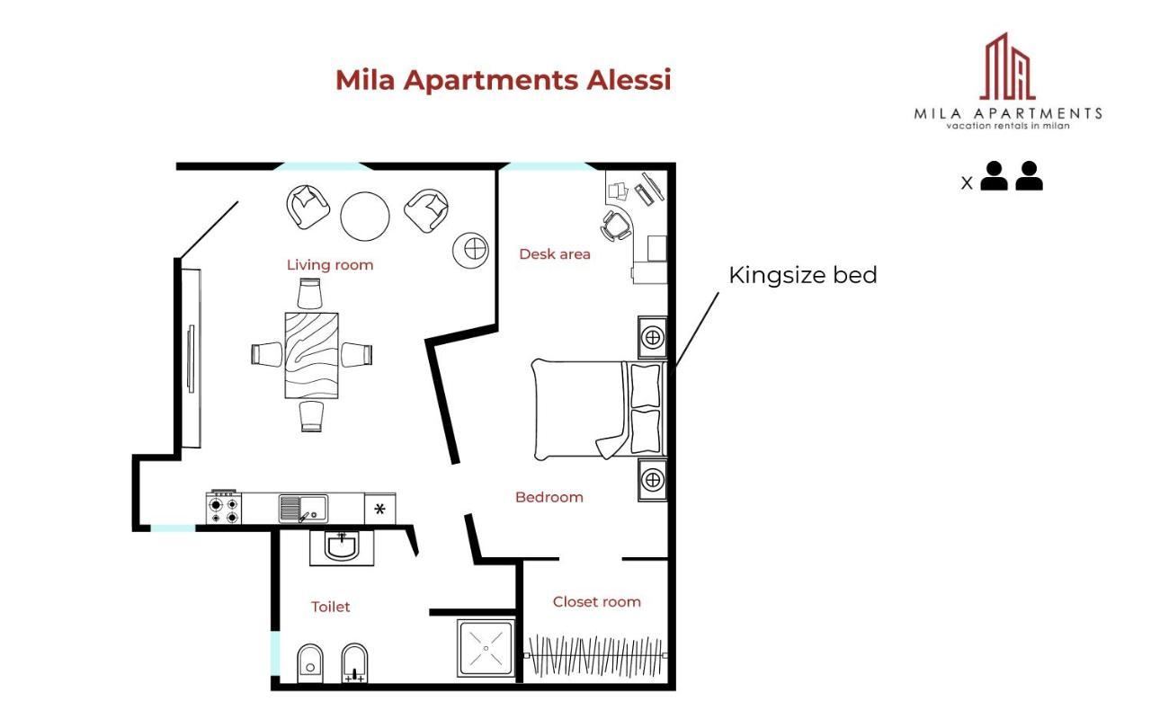 Mila Apartments Alessi Milano Eksteriør billede